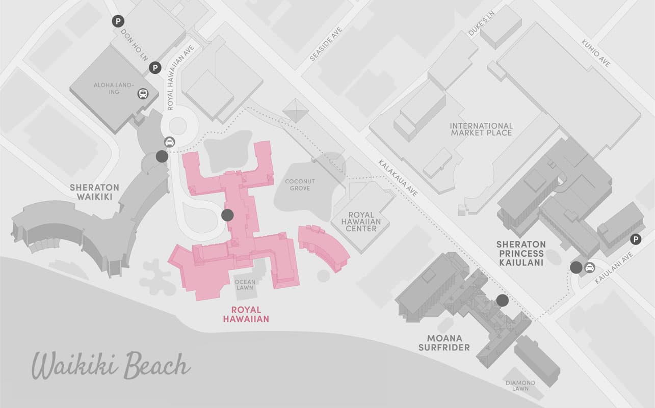 ロイヤルハワイアン マップ